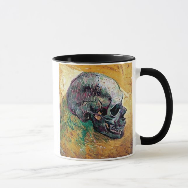 Vincent Van Gogh - Skull In Profile - Fine Art Mug (Right)