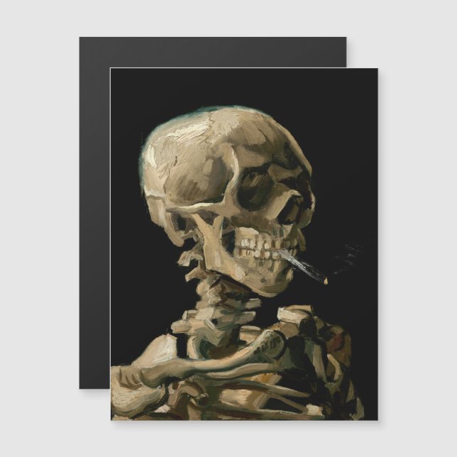 Vincent van Gogh - Skull  Magnetic Card (Front/Back)
