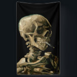 Vincent van Gogh - Skull with Burning Cigarette Banner<br><div class="desc">Head of a Skeleton with a Burning Cigarette / Skull with Burning Cigarette / Crane de squelette fumant une cigarette - Vincent van Gogh,  1885</div>