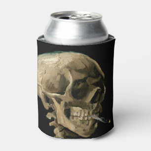 Vincent van Gogh - Skull with Burning Cigarette Can Cooler