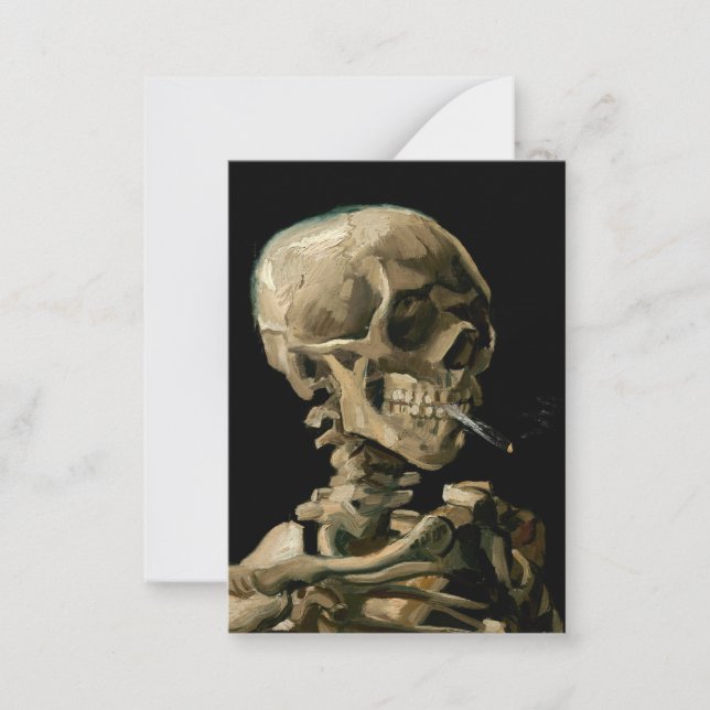Vincent van Gogh - Skull with Burning Cigarette Card (Front)