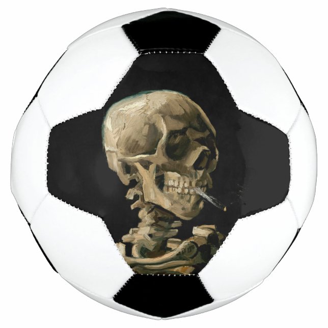 Vincent van Gogh - Skull with Burning Cigarette Football (Front)