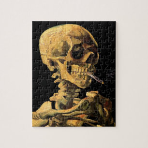 Vincent Van Gogh - Skull With Burning Cigarette Jigsaw Puzzle
