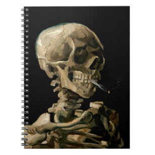 Vincent van Gogh - Skull with Burning Cigarette Notebook