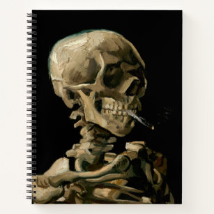 Vincent van Gogh - Skull with Burning Cigarette Notebook