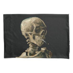 Vincent van Gogh - Skull with Burning Cigarette Pillowcase