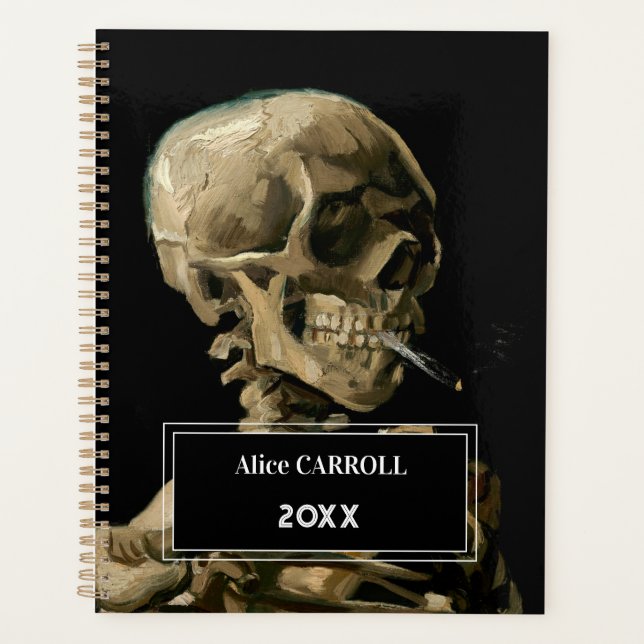 Vincent van Gogh - Skull with Burning Cigarette Planner (Front)