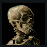 Vincent van Gogh - Skull with Burning Cigarette Poster<br><div class="desc">Head of a Skeleton with a Burning Cigarette / Skull with Burning Cigarette / Crane de squelette fumant une cigarette - Vincent van Gogh,  1885</div>
