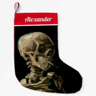 Vincent van Gogh - Skull with Burning Cigarette Small Christmas Stocking