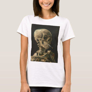 Vincent Van Gogh - Skull with Burning Cigarette T-Shirt