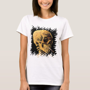 Vincent Van Gogh - Skull With Burning Cigarette T-Shirt