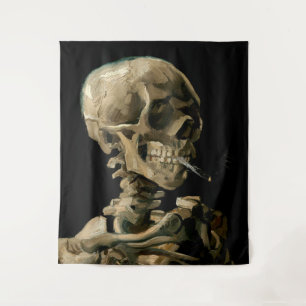 Vincent van Gogh - Skull with Burning Cigarette Tapestry