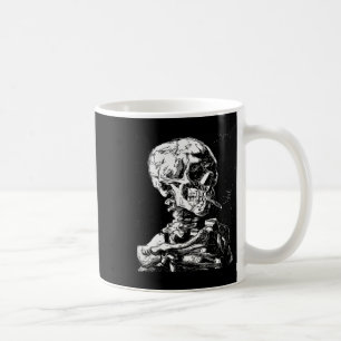 Vincent Van Gogh Skull With Cigarette Skeleton Hal Coffee Mug