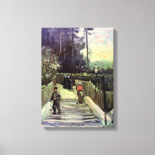 Vincent Van Gogh - Sloping Path In Montmartre Canvas Print