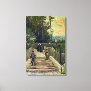 Vincent van Gogh - Sloping Path in Montmartre Canvas Print