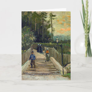 Vincent van Gogh - Sloping Path in Montmartre Card