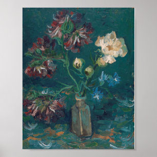 Vincent Van Gogh - Small Bottle with Peonies Poster