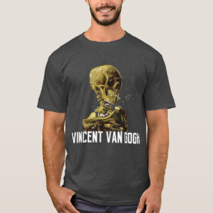 Vincent Van Gogh Smoking Skeleton T-Shirt