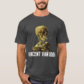 Vincent Van Gogh Smoking Skeleton T-Shirt