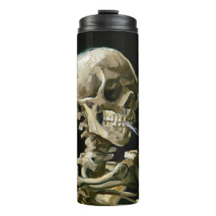 Vincent van Gogh Smoking Skeleton Thermal Tumbler