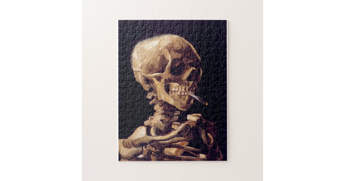 Vincent Van Gogh - Smoking Skull Skeleton Jigsaw Puzzle ...