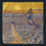 Vincent van Gogh - Sower with Setting Sun Bandana<br><div class="desc">The Sower / Sower with Setting Sun - Vincent van Gogh,  Oil on Canvas,  1888,  Arles</div>