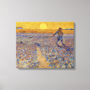 Vincent van Gogh - Sower with Setting Sun Canvas Print