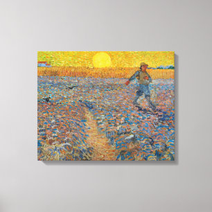 Vincent Van Gogh - Sower with Setting Sun Canvas Print