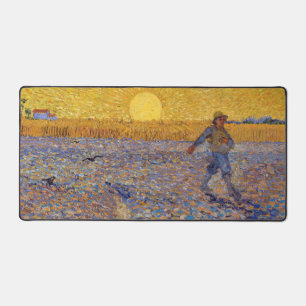 Vincent van Gogh - Sower with Setting Sun Desk Mat