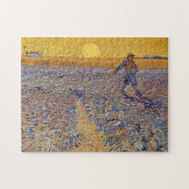 Vincent van Gogh - Sower with Setting Sun Jigsaw Puzzle (Horizontal)