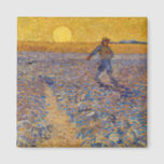 Vincent van Gogh - Sower with Setting Sun Magnet<br><div class="desc">The Sower / Sower with Setting Sun - Vincent van Gogh,  Oil on Canvas,  1888,  Arles</div>