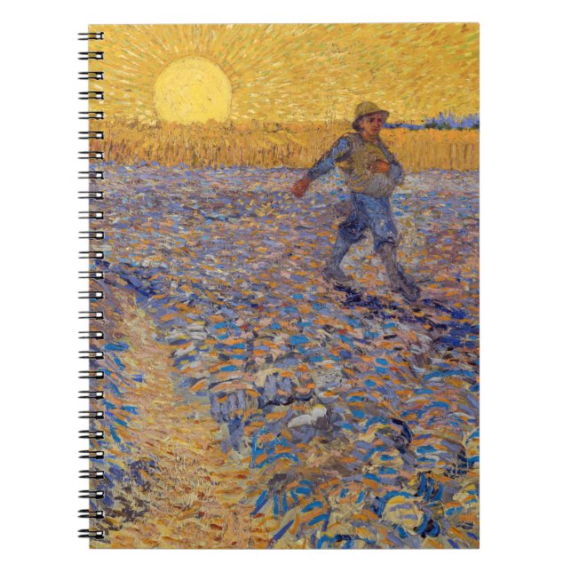 Vincent van Gogh - Sower with Setting Sun Notebook (Front)