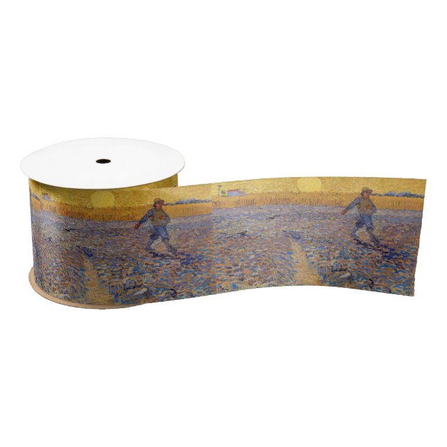 Vincent van Gogh - Sower with Setting Sun Satin Ribbon (Spool)