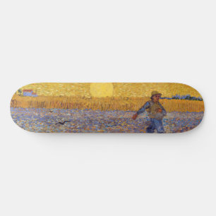 Vincent van Gogh - Sower with Setting Sun Skateboard
