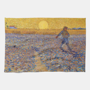 Vincent van Gogh - Sower with Setting Sun Tea Towel