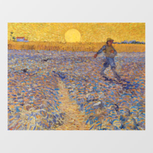 Vincent van Gogh - Sower with Setting Sun Window Cling