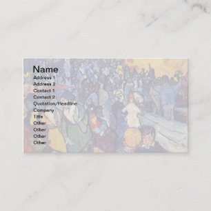 Vincent Van Gogh - Spectators In The Arena Business Card