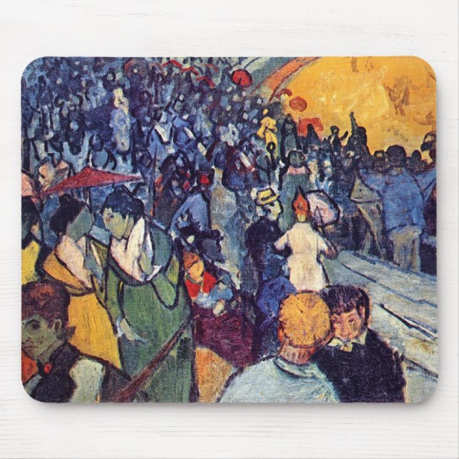 Vincent Van Gogh - Spectators In The Arena Mouse Mat (Front)