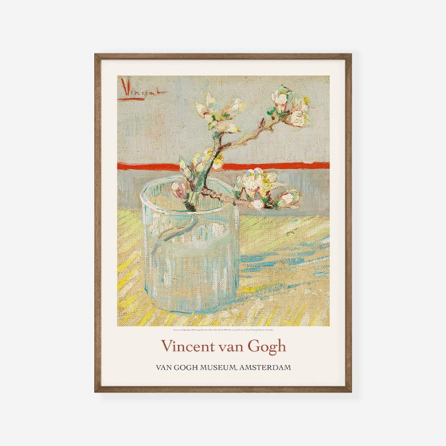 Vincent Van Gogh Sprig of Flowering Almond Art Poster (Creator Uploaded)