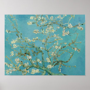 Vincent van Gogh, Sprig of Flowering Almond  Poster