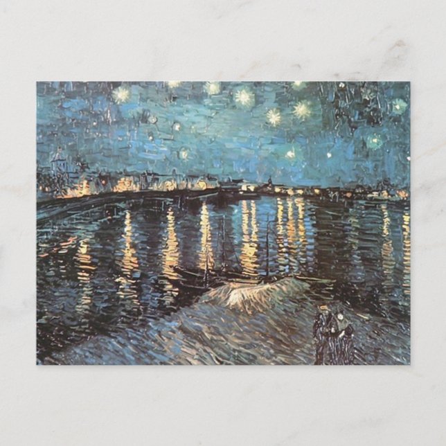 Vincent Van Gogh - Starlight Over the Rhone Postcard (Front)