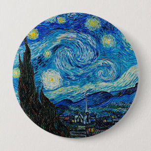 Vincent van Gogh, Starry Night  10 Cm Round Badge