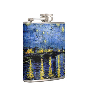 Vincent Van Gogh Starry Night 1888 Flask