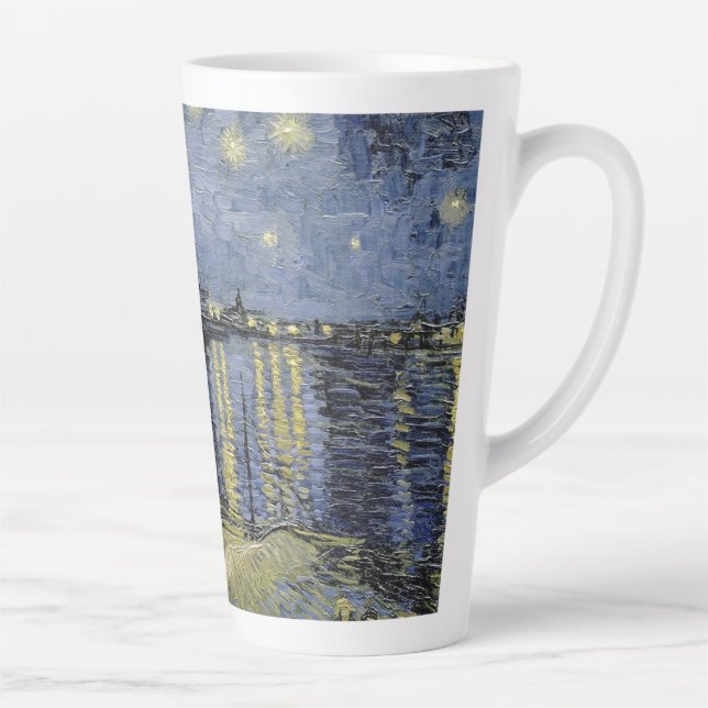 Vincent van Gogh - Starry Night 1888 Latte Mug (Right)