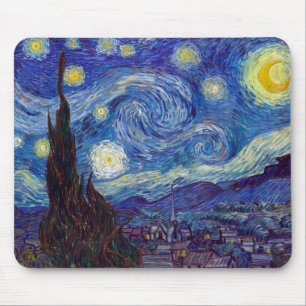 VINCENT VAN GOGH - Starry night 1889 Mouse Mat