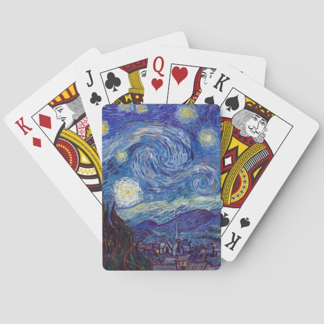 VINCENT VAN GOGH - Starry night 1889 Playing Cards (Back)