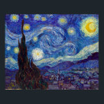 VINCENT VAN GOGH - Starry night 1889 Poster<br><div class="desc">VINCENT VAN GOGH - Starry night 1889</div>