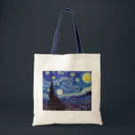 VINCENT VAN GOGH - Starry night 1889 Tote Bag<br><div class="desc">VINCENT VAN GOGH - Starry night 1889
Oil on canvas</div>