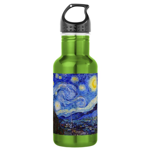 vincent, van, gogh, starry, night 532 ml water bottle (Front)