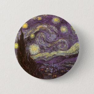 Vincent van Gogh - Starry Night 6 Cm Round Badge